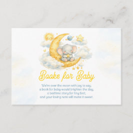 Over the Moon Books for Baby Card Begleitkarte