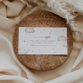 Over the Moon Diaper Raffle Card Begleitkarte