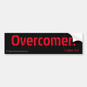 Overcomer! Christlich Autoaufkleber