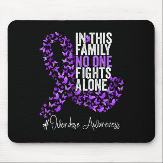 Overdose Awareness Month Purple Ribbon  Mousepad