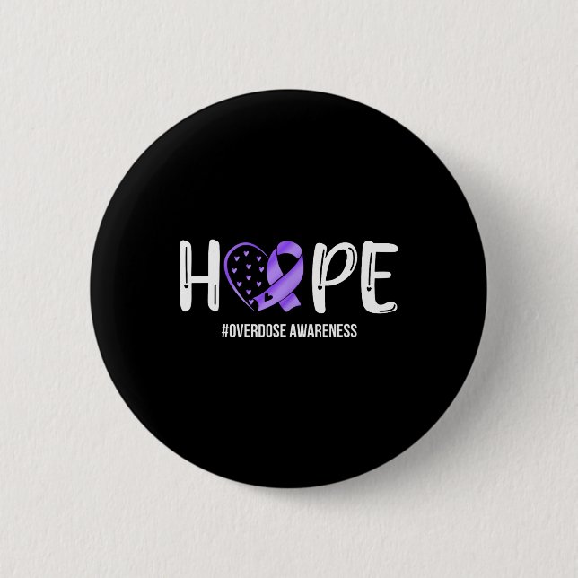 Overdose Warrior Hope Unterstützerteam Überdosis b Button (Vorderseite)