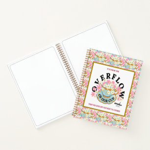 OVERFLOW Floral Spiral Notebook von Adiela Akoo Notizbuch