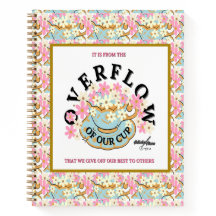 OVERFLOW Floral Spiral Notebook von Adiela Akoo