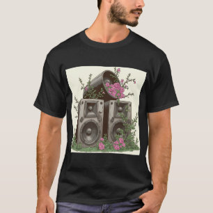 Overgrown Audio - Botanisches Lautsprecherdesign T-Shirt