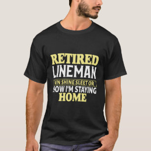 Overhead Line Installer Lineman Elektrischer Reife T-Shirt