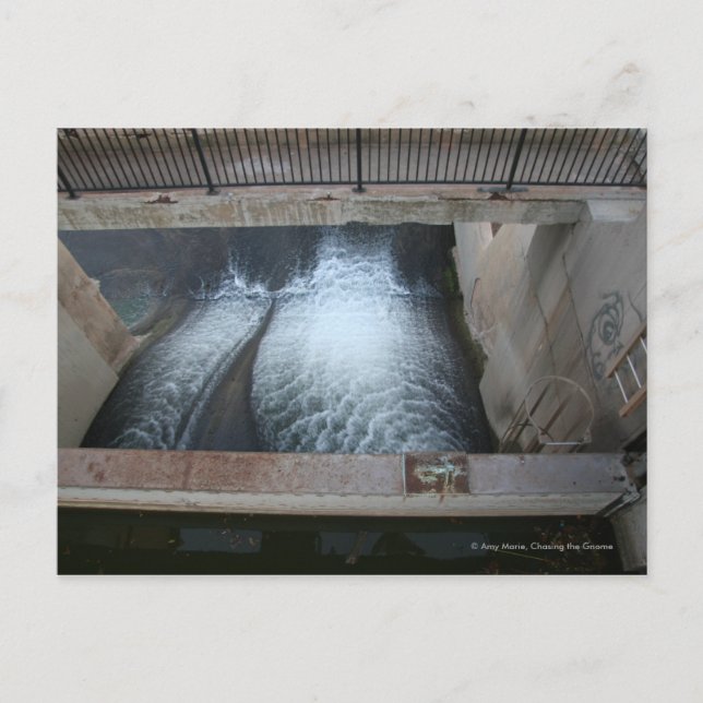 Overholser Dam Postkarte (Vorderseite)