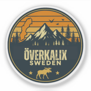 Överkalix, Schweden Sverige Aufkleber