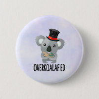 Overkoalafied Pun Niedlich Koala in Top Hat