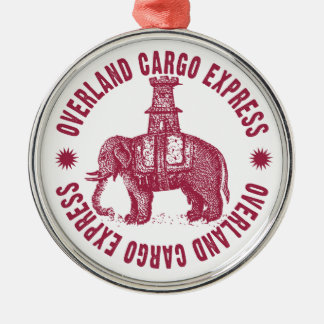 Overland Cargo Express Elephant Ornament Aus Metall