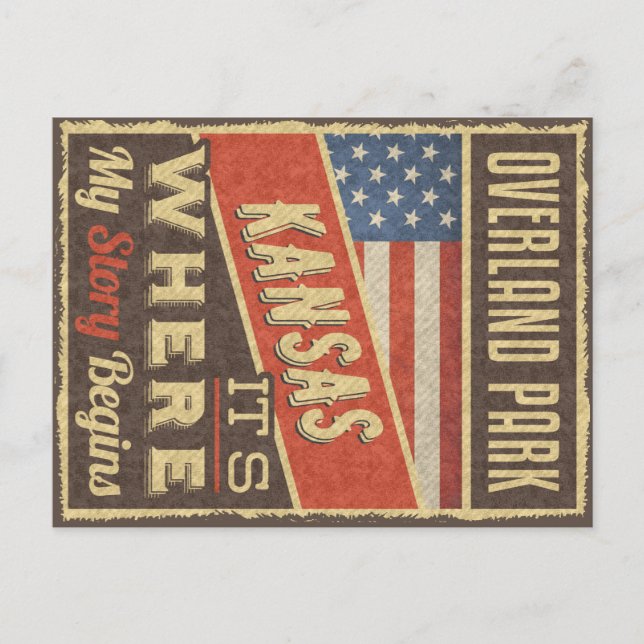 Overland Park Kansas Postkarte (Vorderseite)