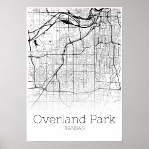 Overland Park Map - Kansas - City Map Poster
