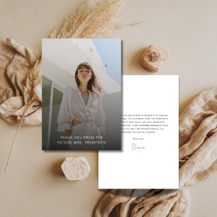 Overlay Fashion Foto Wedding Brautparty Dankeskarte