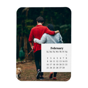 Overlay-Kalender Februar 2025 Magnet