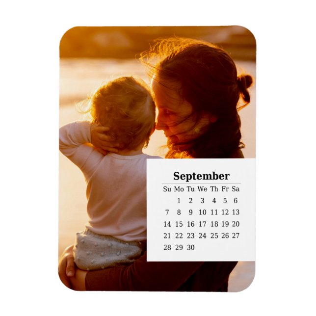 Overlay-Kalender September 2025 Magnet (Vertikal)