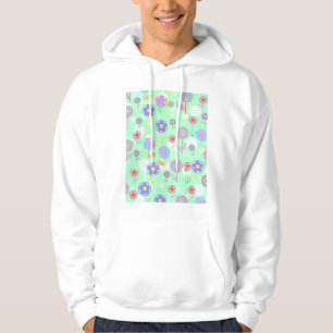 Overlayer Blumen Hoodie