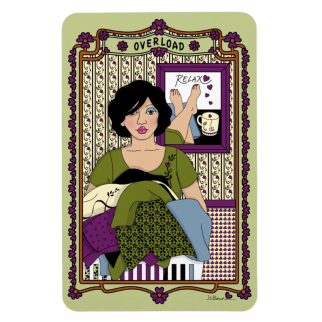 Overload_A_4x6 Kühlschrank-Magnet Magnet (Vertikal)