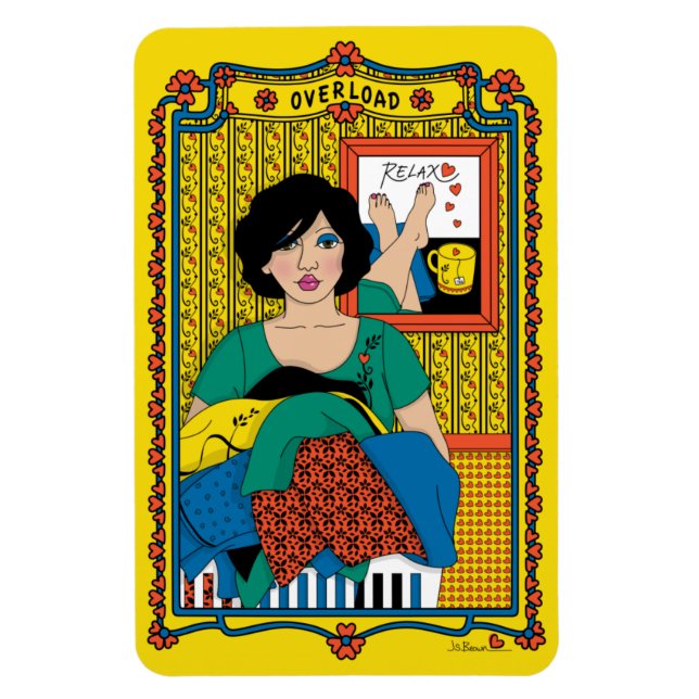 Overload_B_4x6 Kühlschrank Magnet (Vertikal)