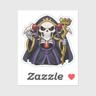 Overlord Chibi Ainz Ooal Gown Kunst Aufkleber