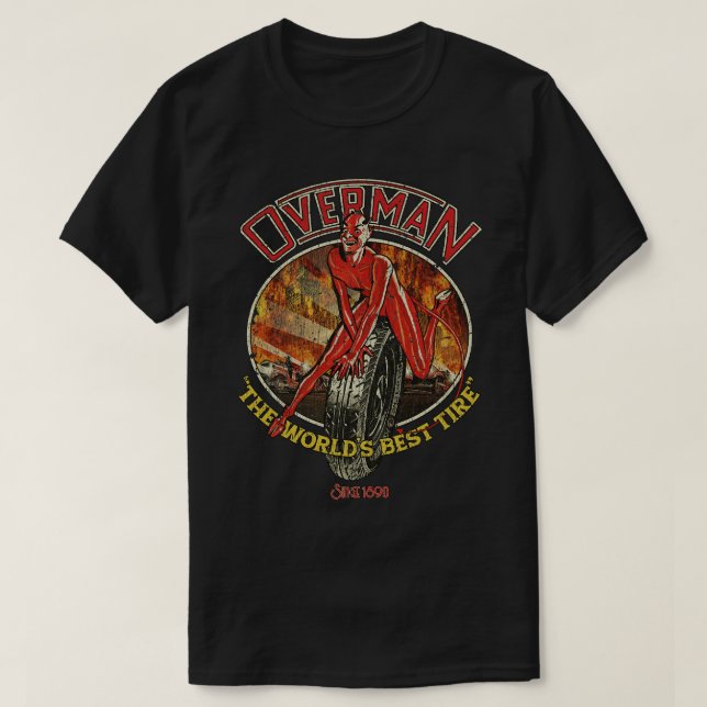 Overman Reifen 1890 T-Shirt (Design vorne)