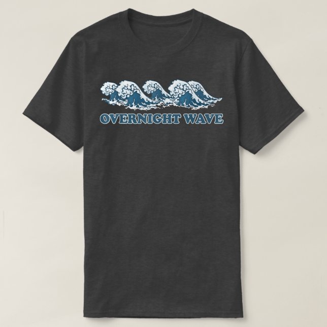 Overnight Waves Japanese The Great Wave  T-Shirt (Design vorne)