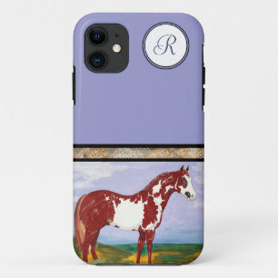 Overo Paint Horse (Monogramm) Case-Mate iPhone Hülle