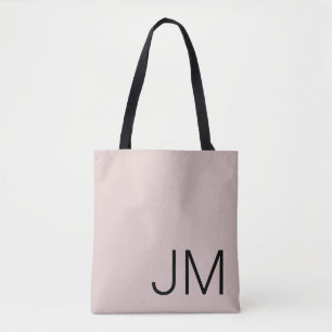 Oversifizierte Mit Monogramm Initialen Blush Pink