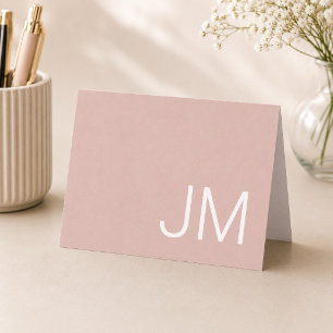 Oversifizierte Mit Monogramm Initialen Rosa eingek