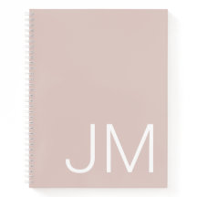 Oversifizierte Mit Monogramm Initials Blush Pink N