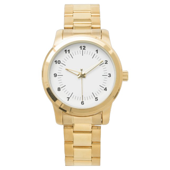 Oversized Gold Bracelet Watch für Frauen Armbanduhr (Vorderseite)