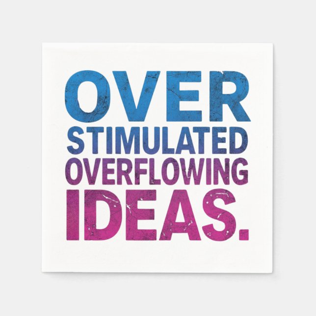 Overstimulated Ideas ND Cocktail Napkins  Serviette (Vorderseite)