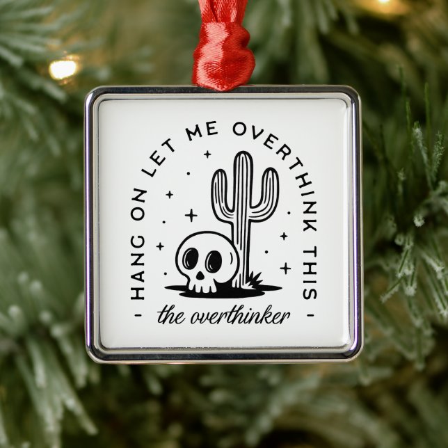 Overther überdenkt lustige Zitate Western Ornament Aus Metall (Baum)