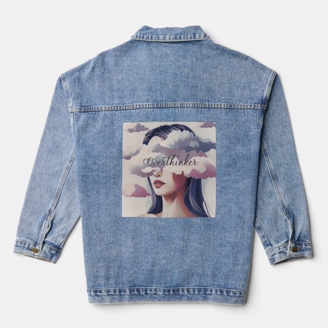 Overthinker Jeansjacke (Rückseite)