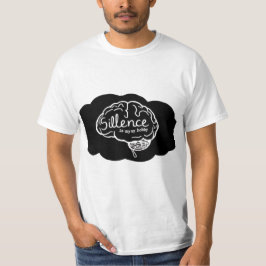 Overthinking Brain Cartoon Mental Health Art T-Shirt