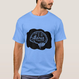 Overthinking Brain Cartoon Mental Health Art T-Shirt