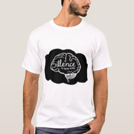 Overthinking Brain Cartoon Mental Health Art T-Shirt
