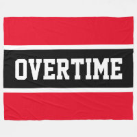 OVERTIME Sporty Fun Hellrotes Schwarzes Streifen