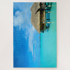 Overwater Bungalow auf Bora Bora Insel Puzzle