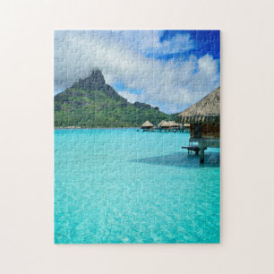 Overwater Bungalowe Bora Bora im Puzzle