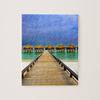 Overwater bungalows at Sheraton Maldives Puzzle