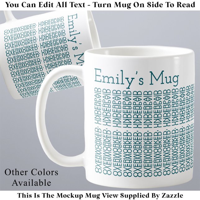 Overworked. Underpaid. Office Work Hidden Message Kaffeetasse (Von Creator hochgeladen)