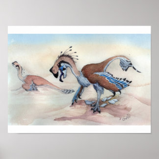 Oviraptor Print Poster