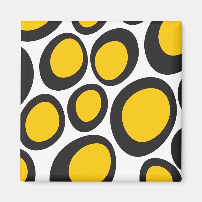 Ovvio Black and Yellow Magnet (Vorne)