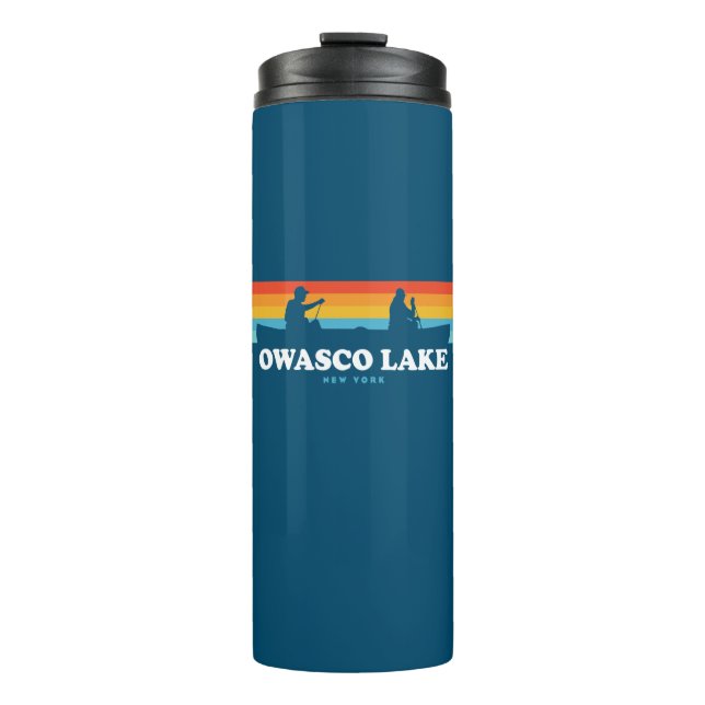 Owasco Lake New York Canoe Thermosbecher (Vorderseite)