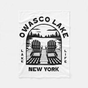 Owasco Lake New York Outdoor-Vintage  Fleecedecke