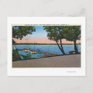 Owasco Yacht Club Aussicht auf Owasco Postkarte