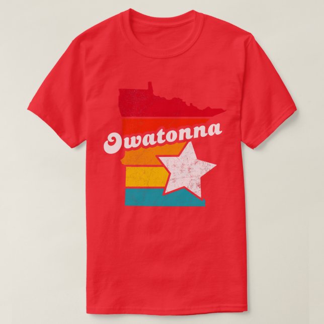 Owatonna Minnesota Vintag Ausgefallenes Souvenir 2 T-Shirt (Design vorne)