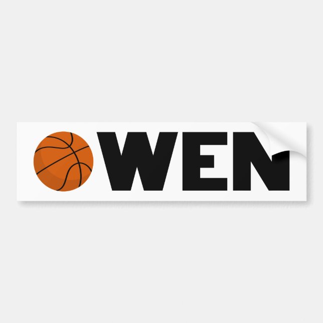 Owen Basketball Autoaufkleber (Vorne)
