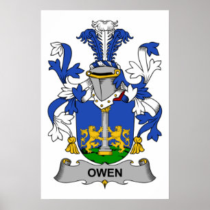 Owen Familienwappen Poster