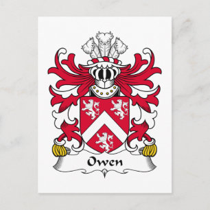 Owen Familienwappen Postkarte