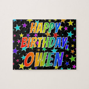 "OWEN" First Name, Fun "HAPPY BIRTHDAY" Puzzle